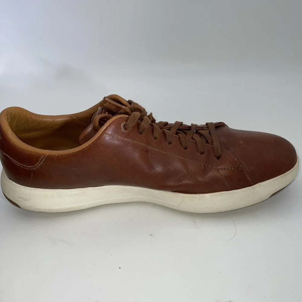 Cole‎ Haan GrandPro Shoes Men's Size 10.5 M Brown Leather Sneakers (C22585)